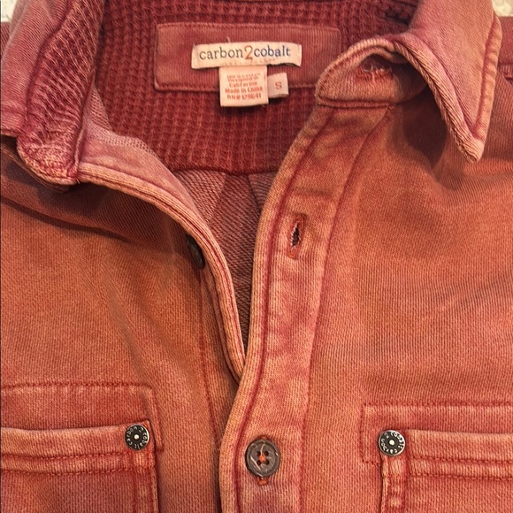 Rust Orange Button-Up Shirt - Picture 4 of 5